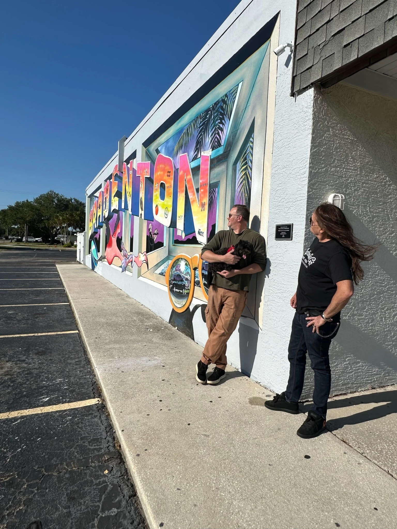 Brandon Scott and Jorde' best mural artist