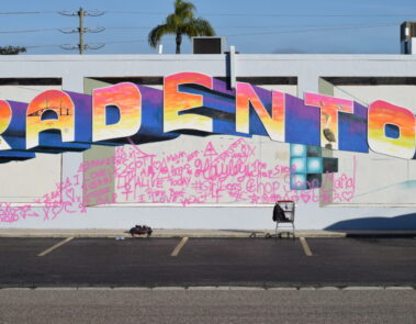the Bradenton Mural in it starting stages